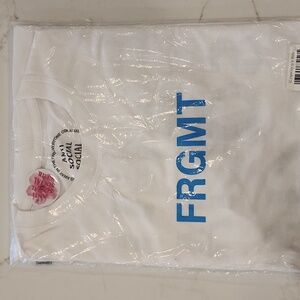 Anti Social Social Club White Shirt with Blue Logo